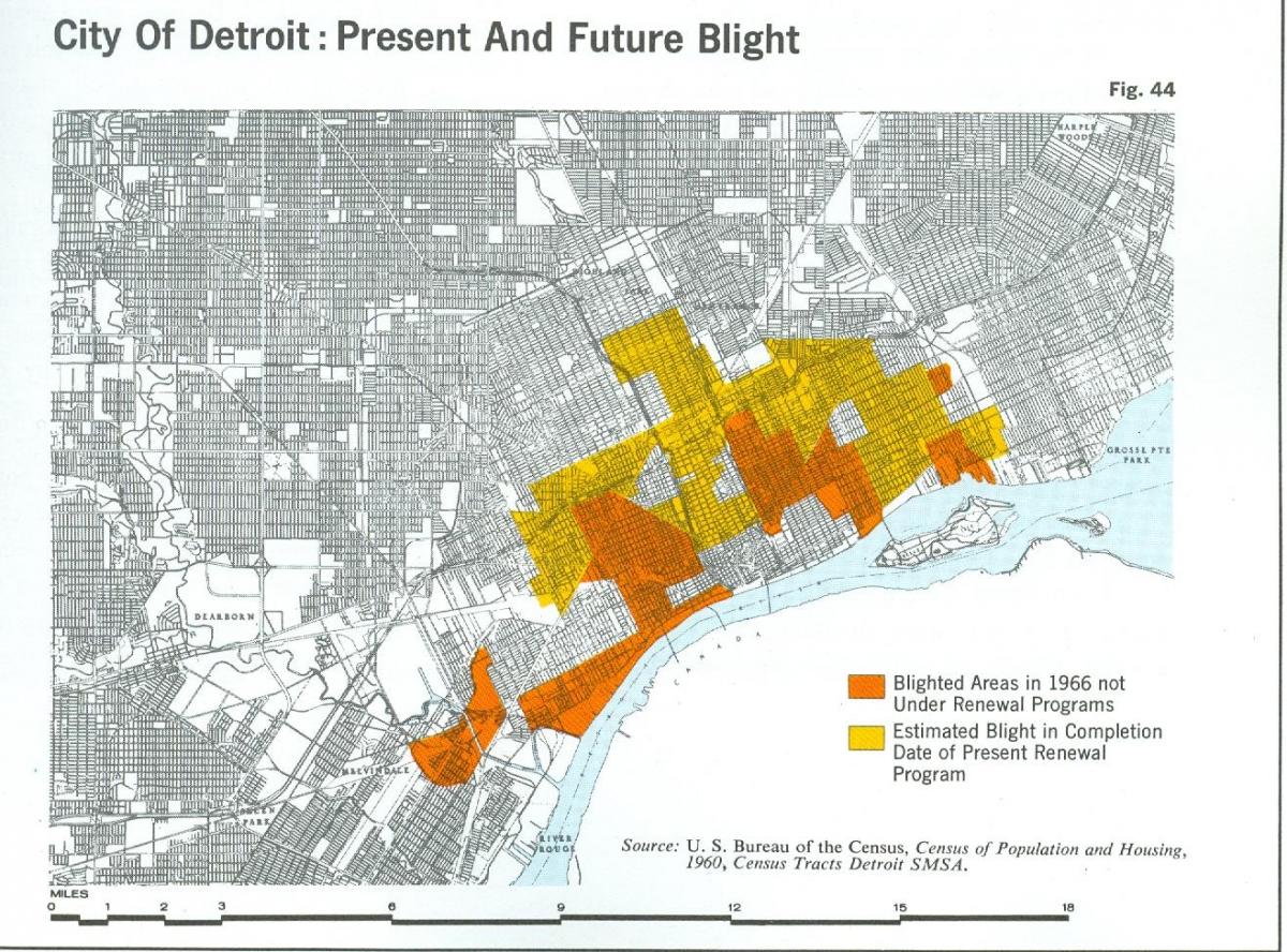карта на Детройт бич