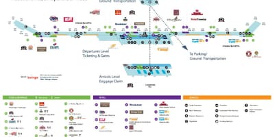 На Картата На Летището В Детройт