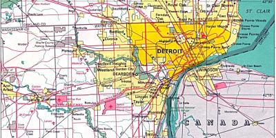 Предградие на Детройт картата