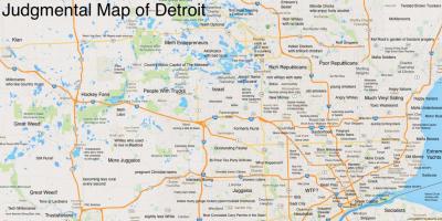 Осъжда картата Детройт